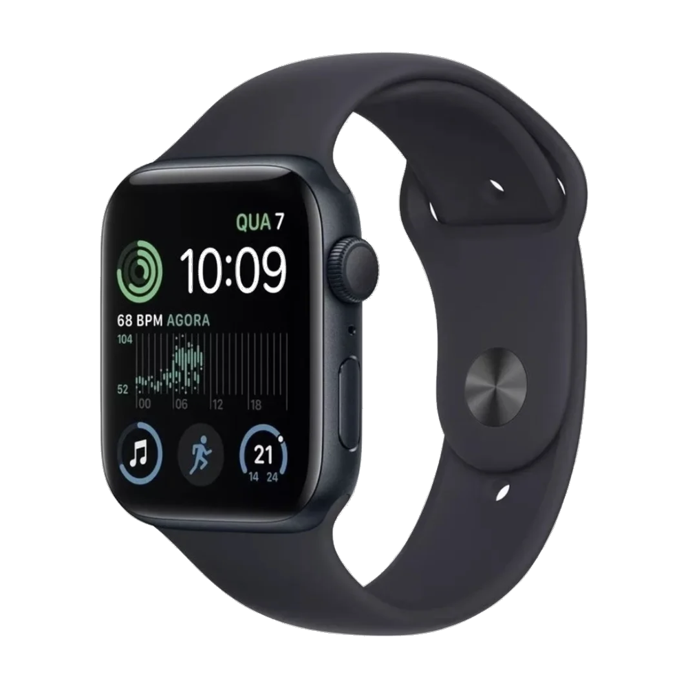Apple Watch SE 2 · Preto · GPS · 44mm
