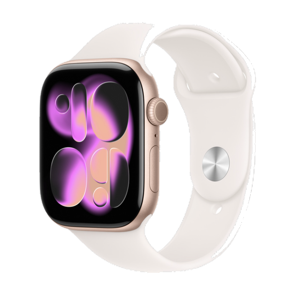 Apple Watch Series 11 Alumínio · Ouro rosa · GPS · 42mm